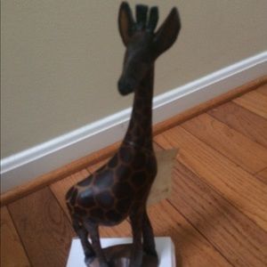 Giraffe Ebony Wood sculpture, Kenya